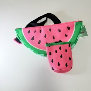 🍉 NWT Ulta Beauty Watermelon Fanny Pack & Detachable Drink Holder